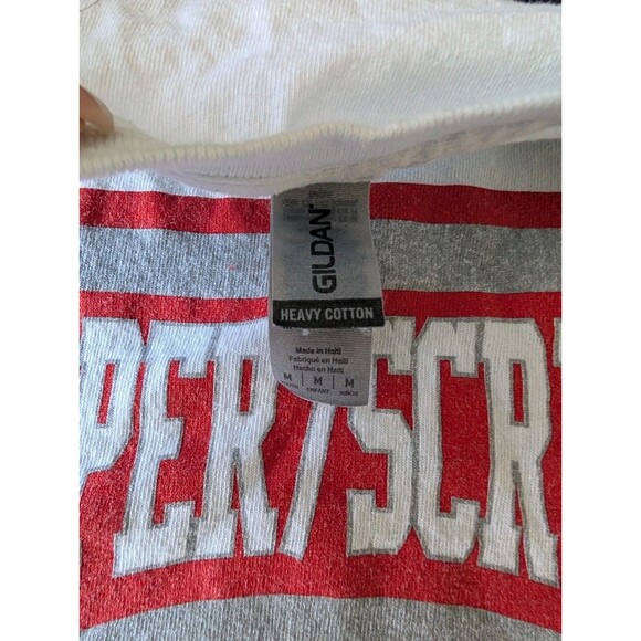 Bucking Bulls Cowboy T Shirt Short Sleeve Tee Youth M 10-12 White Red Cotton - Picture 3 of 11